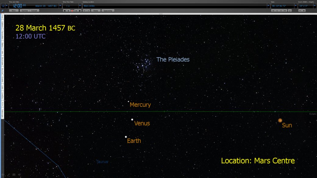 Biblical Exodus Pleiades